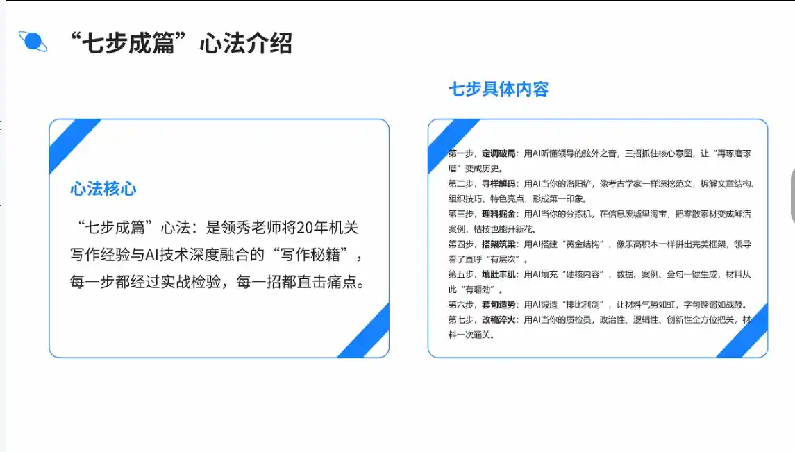 七步成篇  AI写作全攻略线上视频课~网盘下载