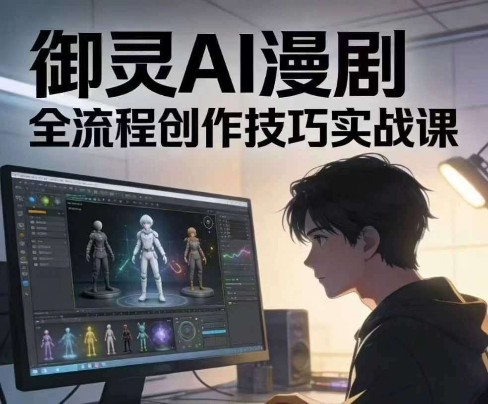 【AI漫剧】独家御灵AI漫剧教程~网盘分享
