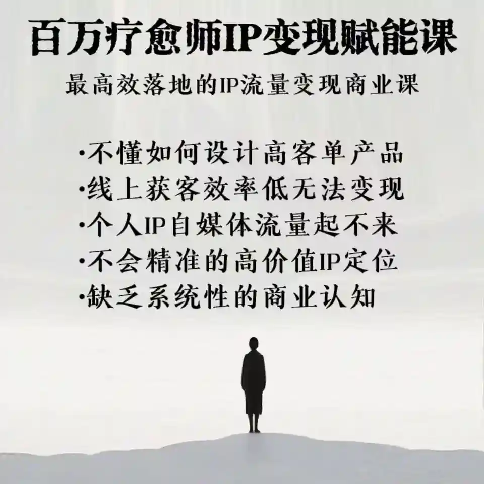 蓝菩提 百万疗愈师IP变现赋能私教课~网盘下载