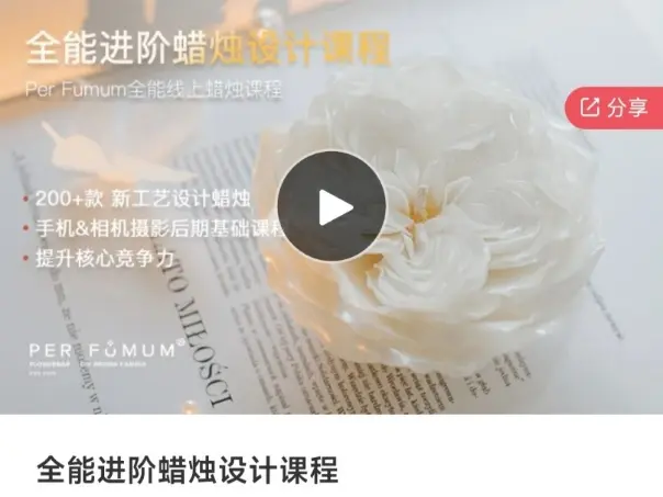 全能进阶蜡烛设计课程~网盘下载