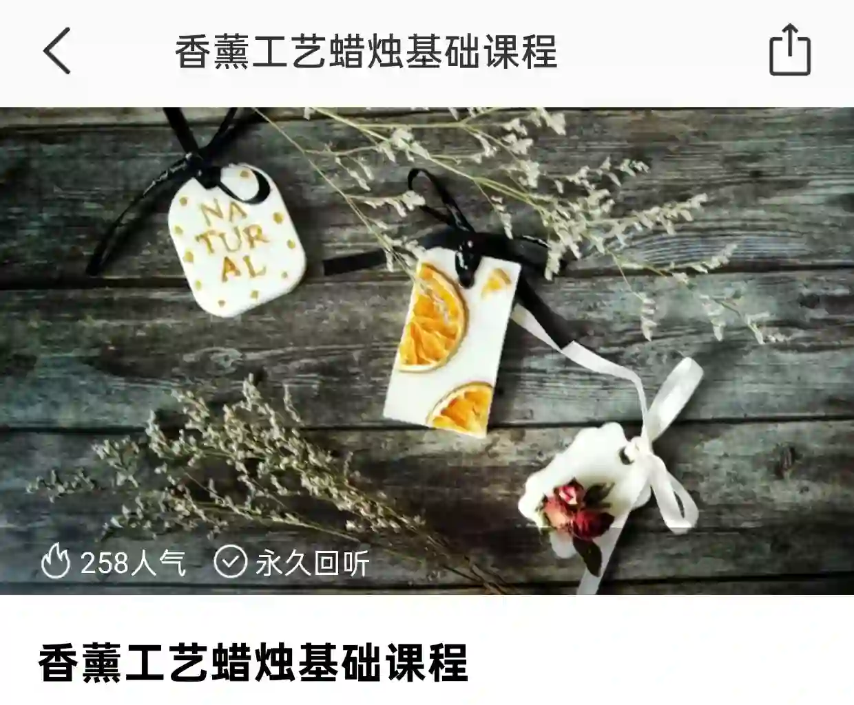 香薰工艺蜡烛基础+进阶~网盘下载