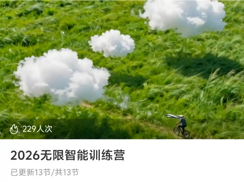 2026无限智能训练营~网盘下载