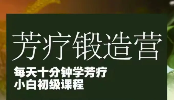 芳疗锻造营：每天十分钟学芳疗 ~网盘下载