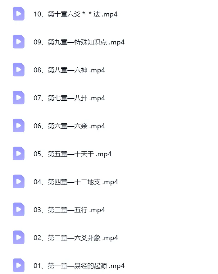 M穆老师 六爻秘籍~网盘下载