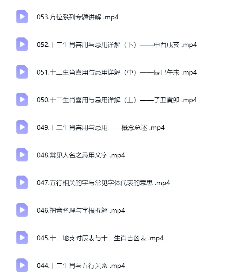宗朔老师讲数易专业课 – 全新53集视频版~网盘下载
