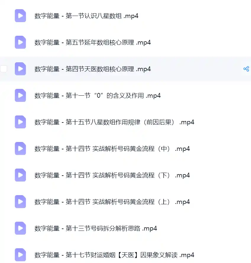 金霖老师数字能量视频~网盘下载