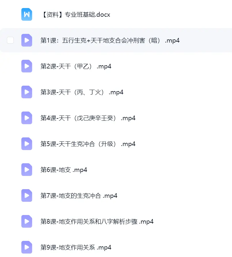 酉叔汪南旭四柱八字职业班59集视频~网盘下载